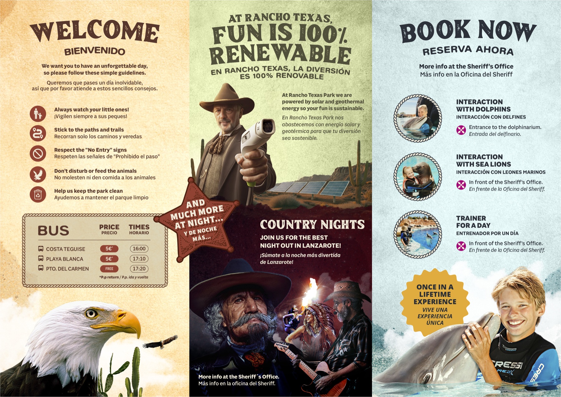 Mapa del parque cara A